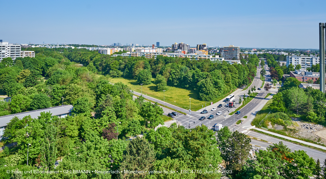 02.06.2023 - aktuelle Fotos von der Baustelle Alexisquartier in Neuperlach in München 02.06.2023 - aktuelle Fotos von der Baustelle Alexisquartier in Neuperlach in München